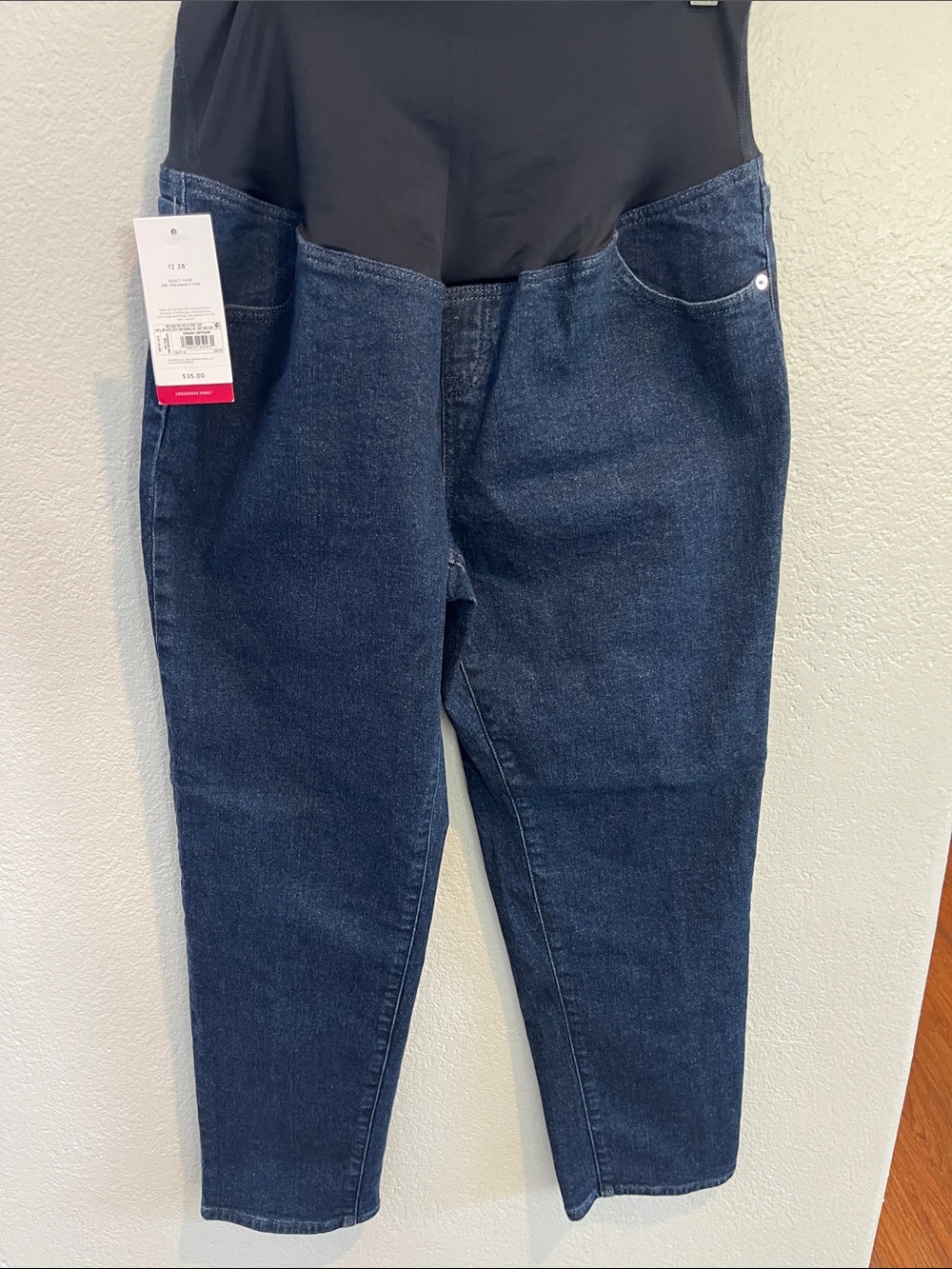 Isabel Maternity by Ingrid & Isabel Dark Blue Stretch Overbump Jeggings